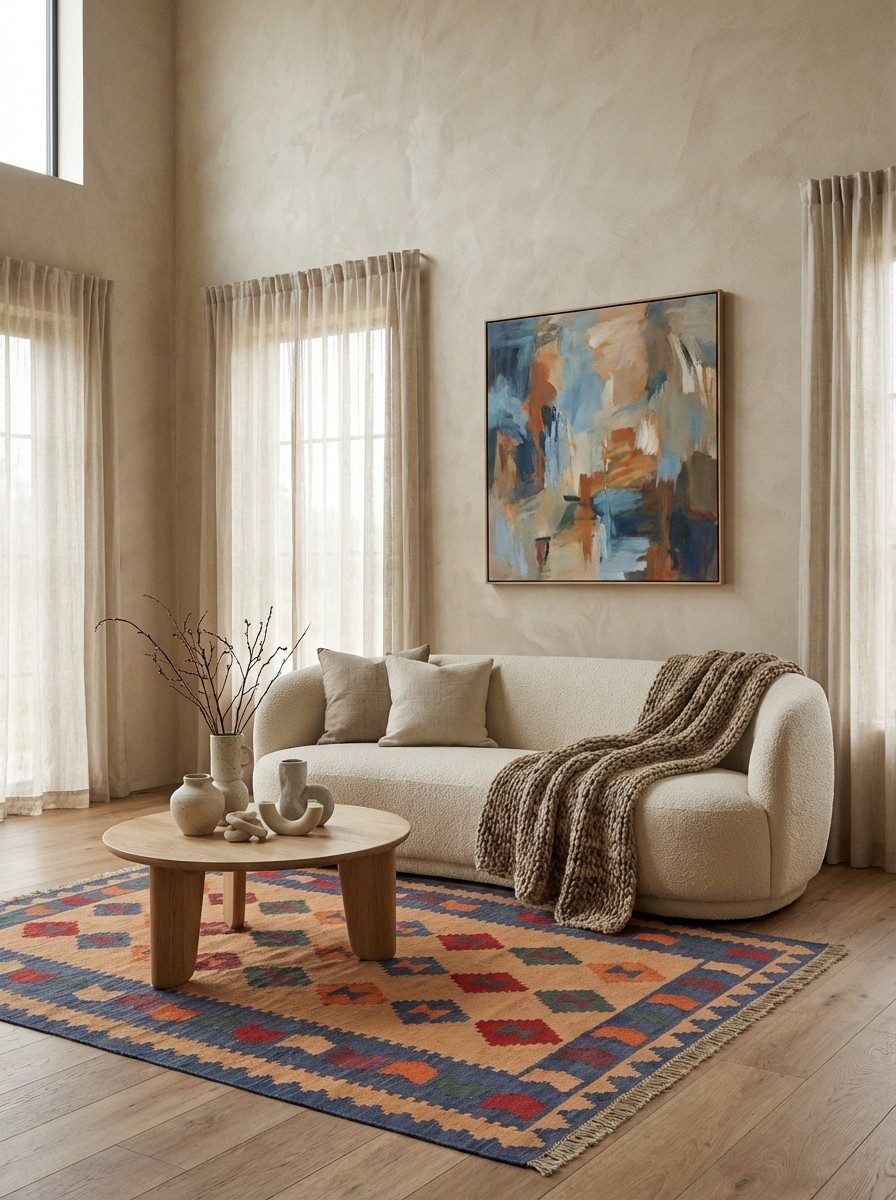 Looma Teppich Kelim Gashgai 180x127cm, rechteckig, Höhe: 5 mm, Gashgai, Schurwolle, Unikat