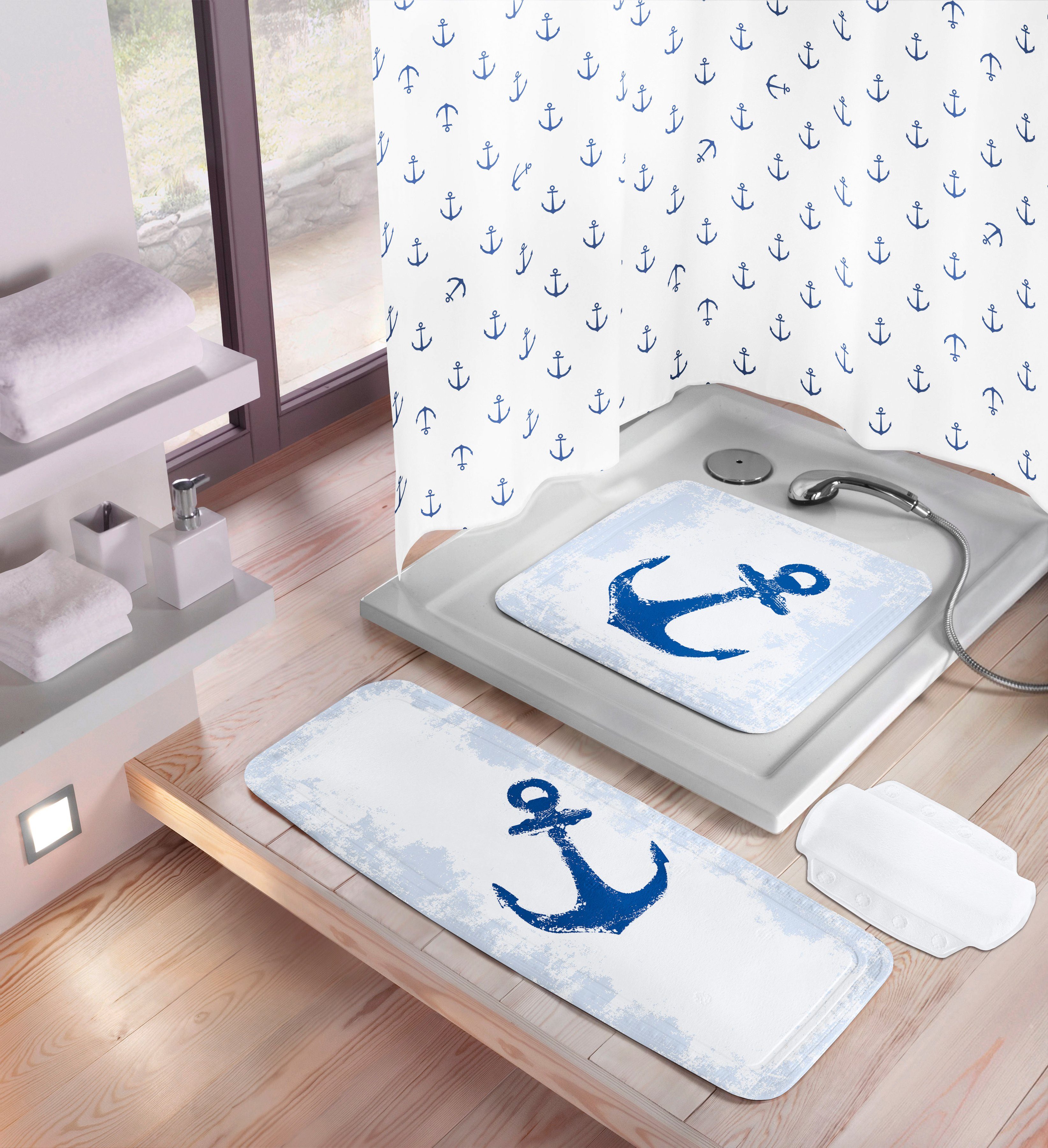 Kleine Wolke Wanneneinlage Anchor, B: 36 cm, L: 92 cm – Bild 2 von 2