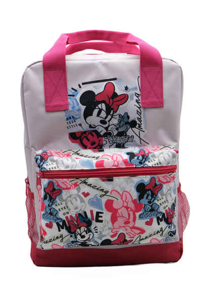 Disney Minnie Mouse Kinderrucksack Große Tasche Disney Minnie Mouse 42cm Rucksack Tragetasche für Kinder
