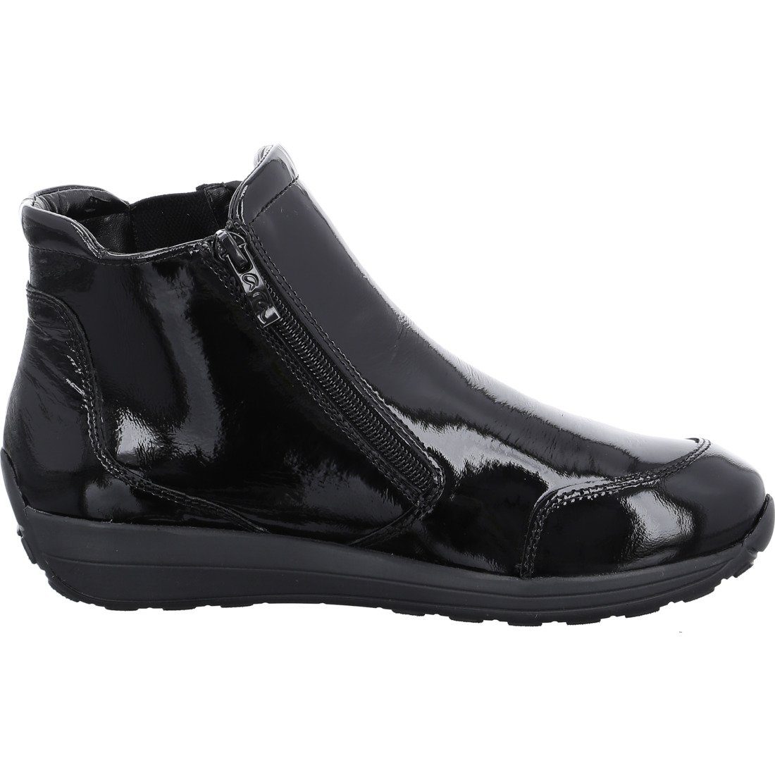 Lackleder Stiefelette 043836 Schuhe, Merano schwarz Stiefelette - Ara Ara