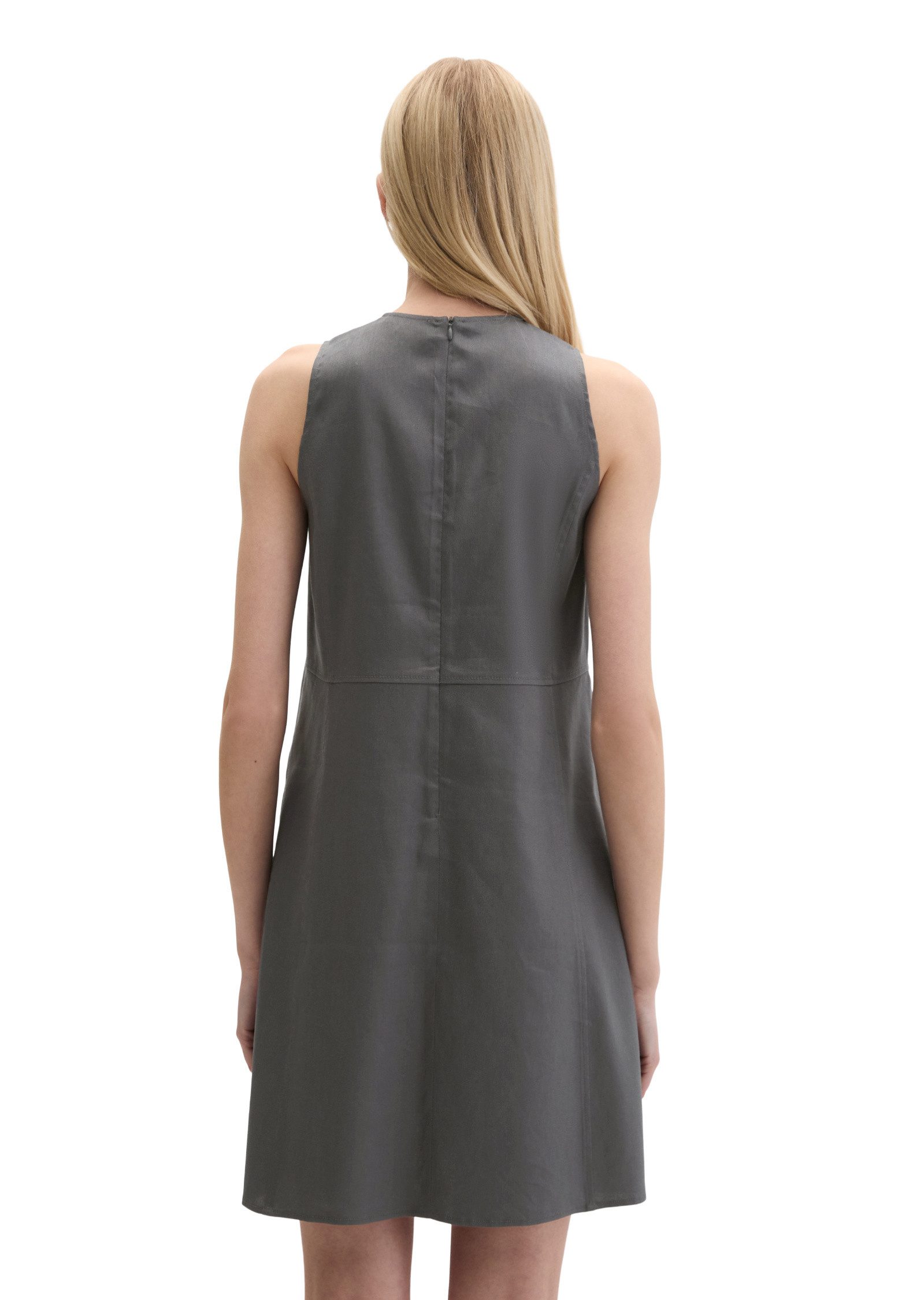 Marc O'Polo Midikleid aus Viskose-Leinen-Stretch