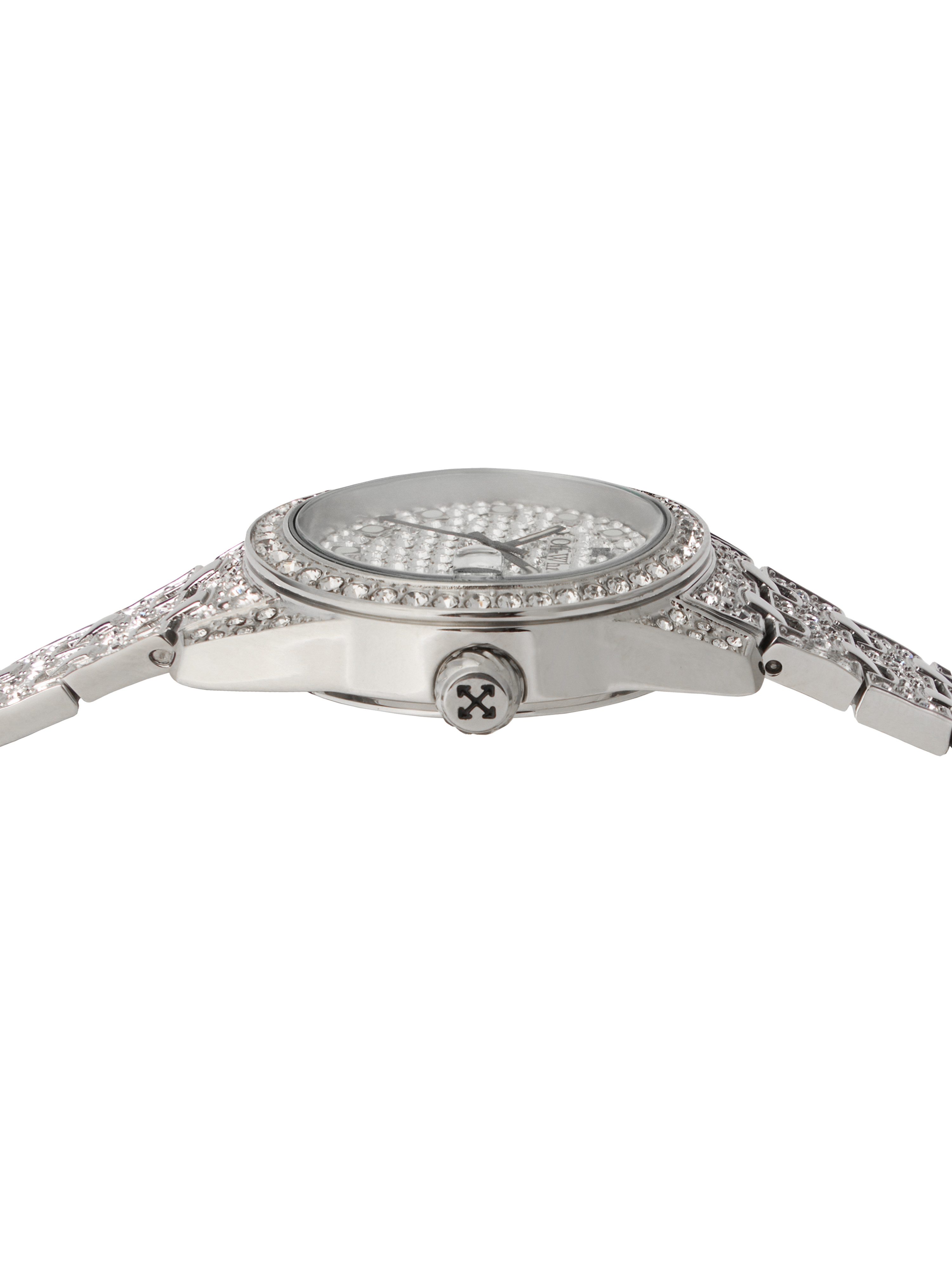 OFF-WHITE Quarzuhr DISCREET OW1L037M0015, Armbanduhr, Damenuhr, Edelstahlarmband, analog, Tag