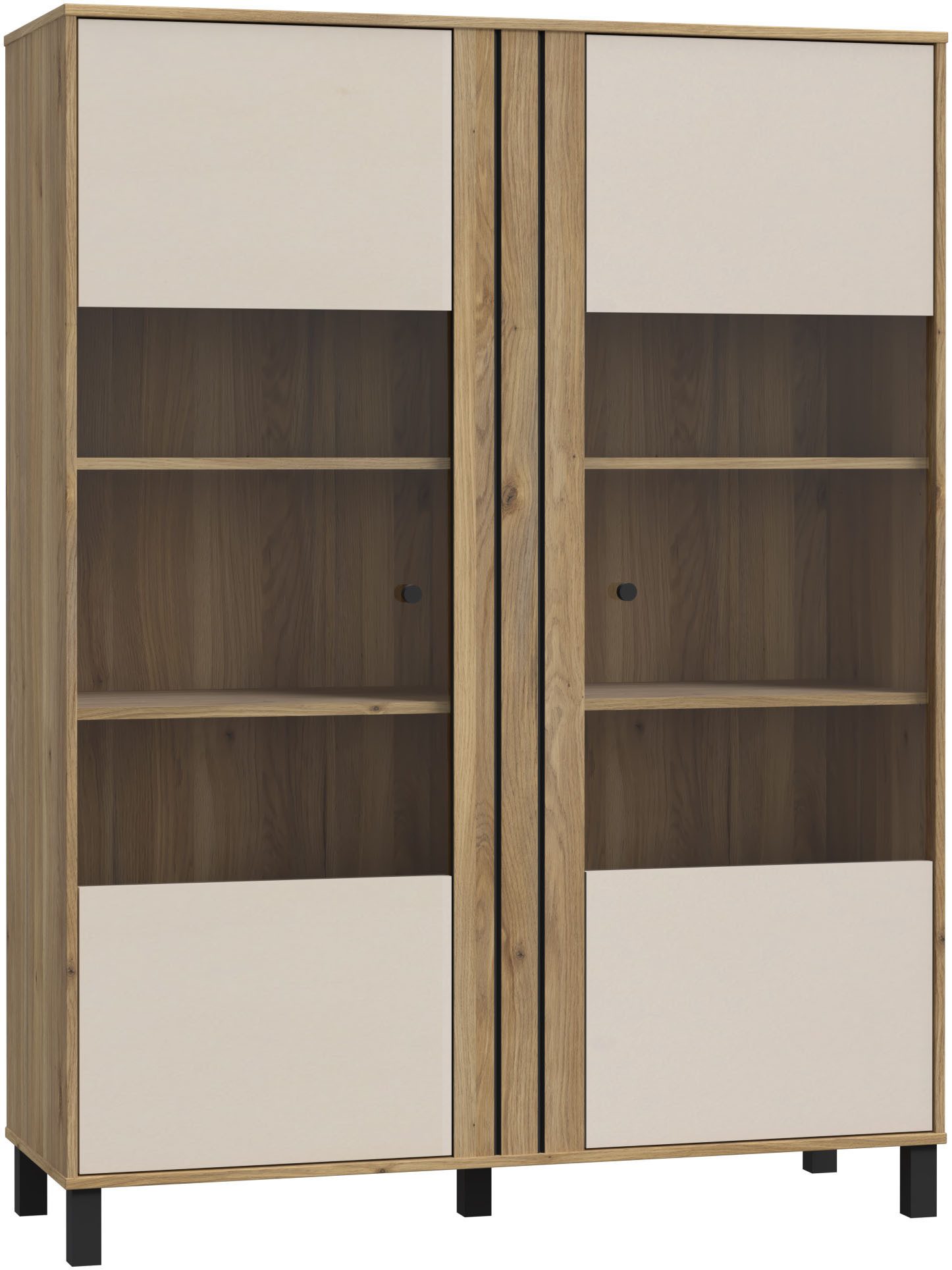 FORTE Highboard "Killarney" Highboardvitrine, Stauraum, Soft Close günstig online kaufen