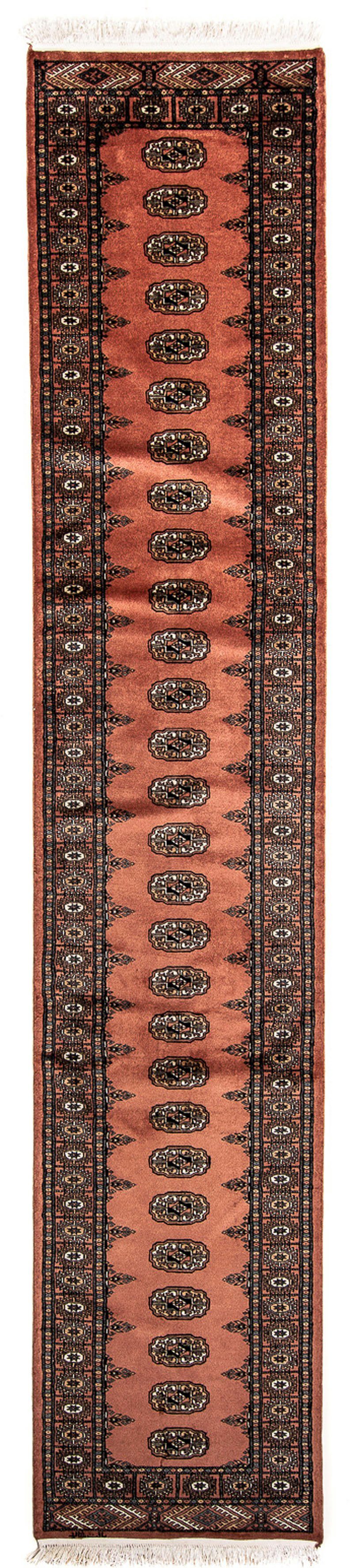 Orientteppich Afghan - Buchara - - 77 morgenland, x mit Handgeknüpft, Einzelstück rechteckig, Zertifikat 404 hellrot, Wohnzimmer, mm, cm 7 Höhe