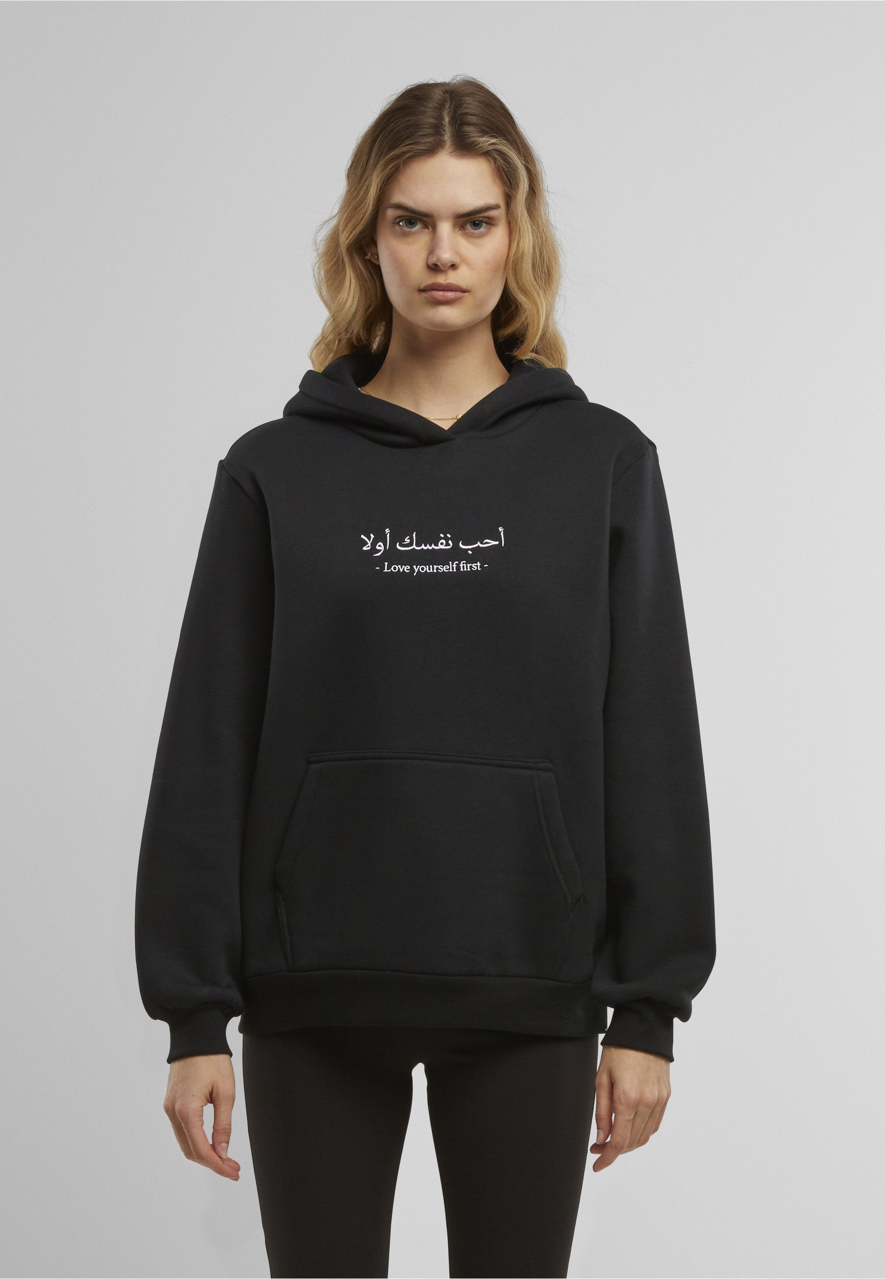 Miss Tee Kapuzensweatshirt Miss Tee Love Yourself First EMB Fluffy Hoody