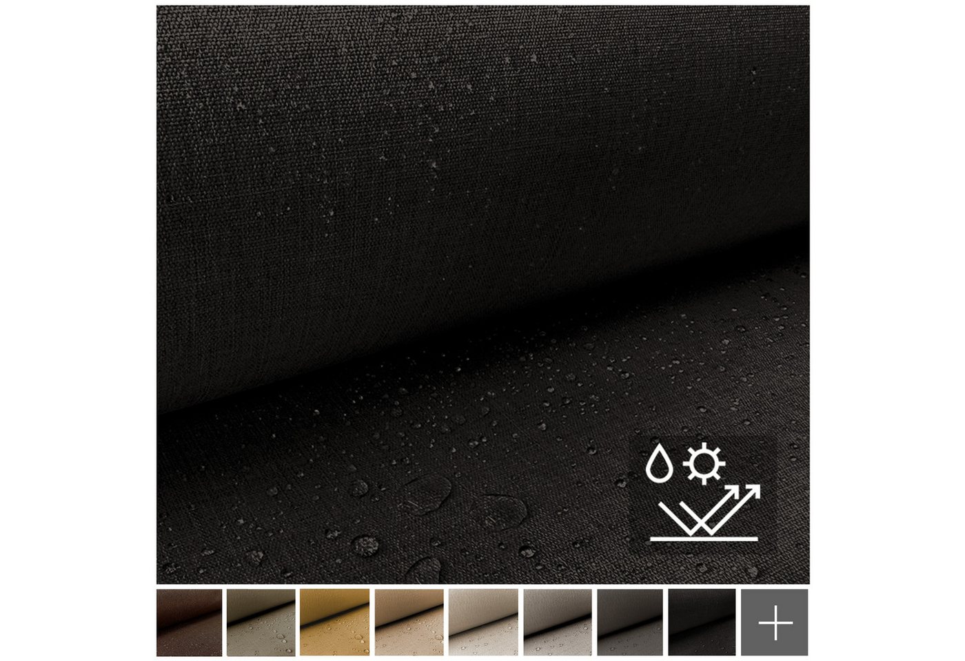 Thumbnail - novely® Stoff ILLINOIS B04 Outdoor-Stoff Olefin UV++ Polsterstoff Möbelstoff, UV-beständig, wetterfest, robust, wasserab...