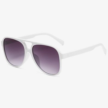 GelldG Sonnenbrille Vintage polarisiert Sonnenbrille Oval Pilotensonnenbrille UV400 Schutz