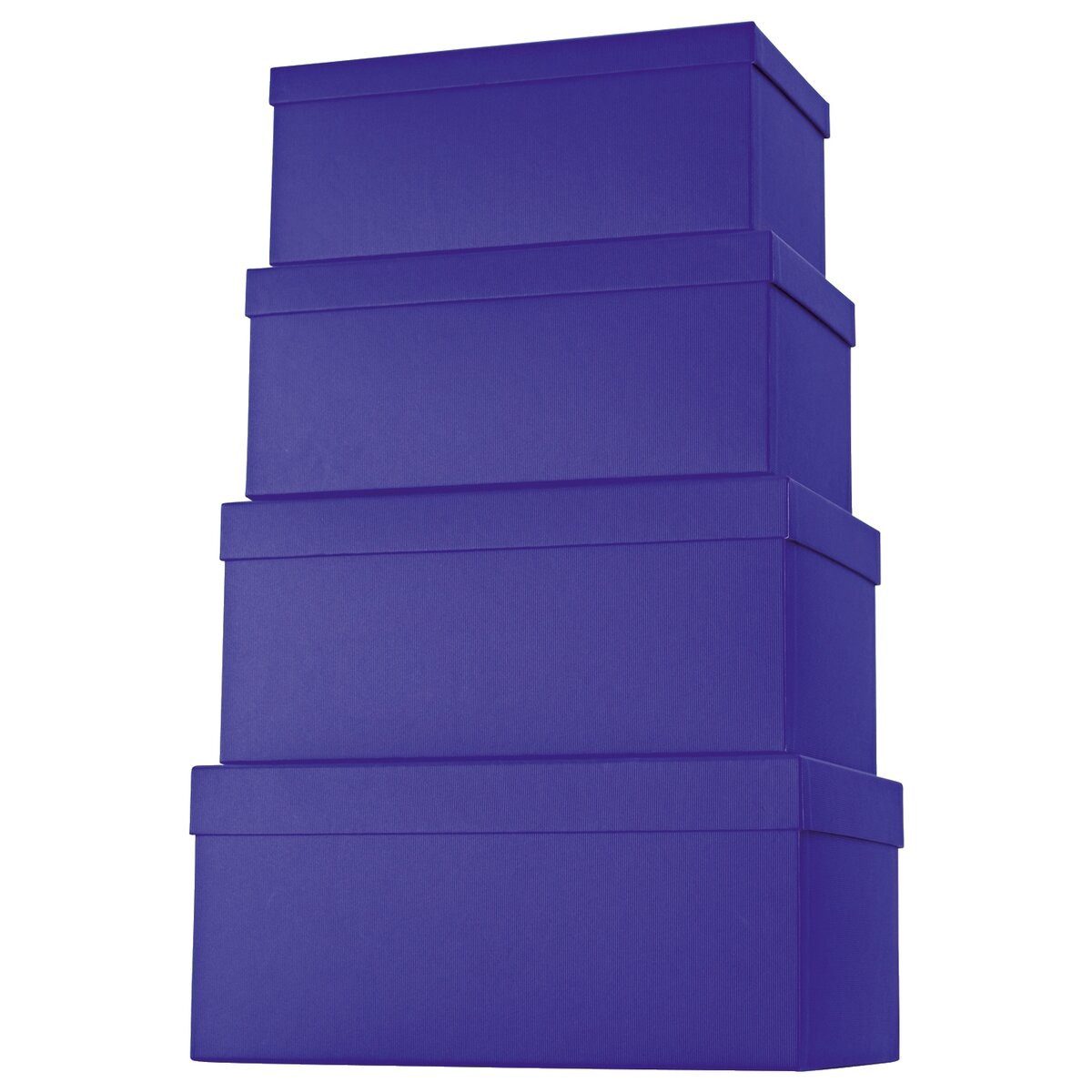 stewo Versandkarton Geschenkkarton One Colour - 4 tlg. hoch dunkelblau.