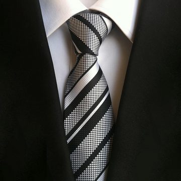 AquaBreeze Krawatte Herren reine Seide uni einfarbig edel Krawatte (Männer-Design zum Hemd Krawatten) Mit Anzug für Business Hochzeit