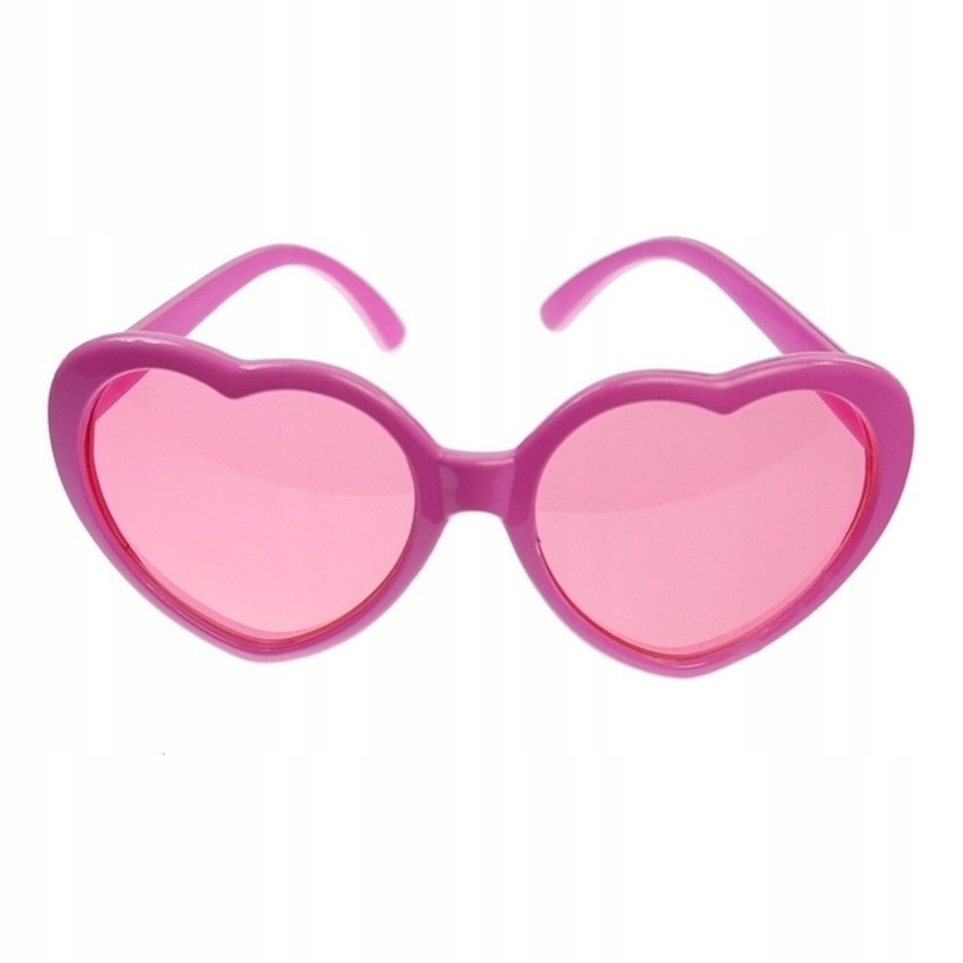 partydeco Sonnenbrille Rosa Herzbrillen