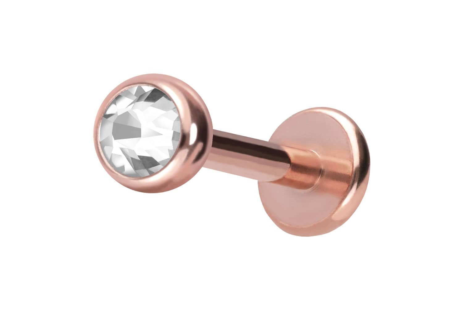 PIERCINGLINE Piercing-Set Titan Labret KRISTALL (Labrets, 1-tlg) günstig online kaufen
