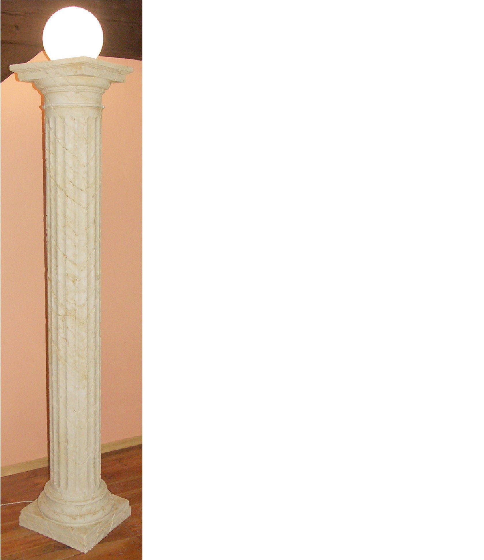 Lampe Design Dekolampe Stehlampe JVmoebel Skulptur 6855 Säulenlampe Lampenschirm
