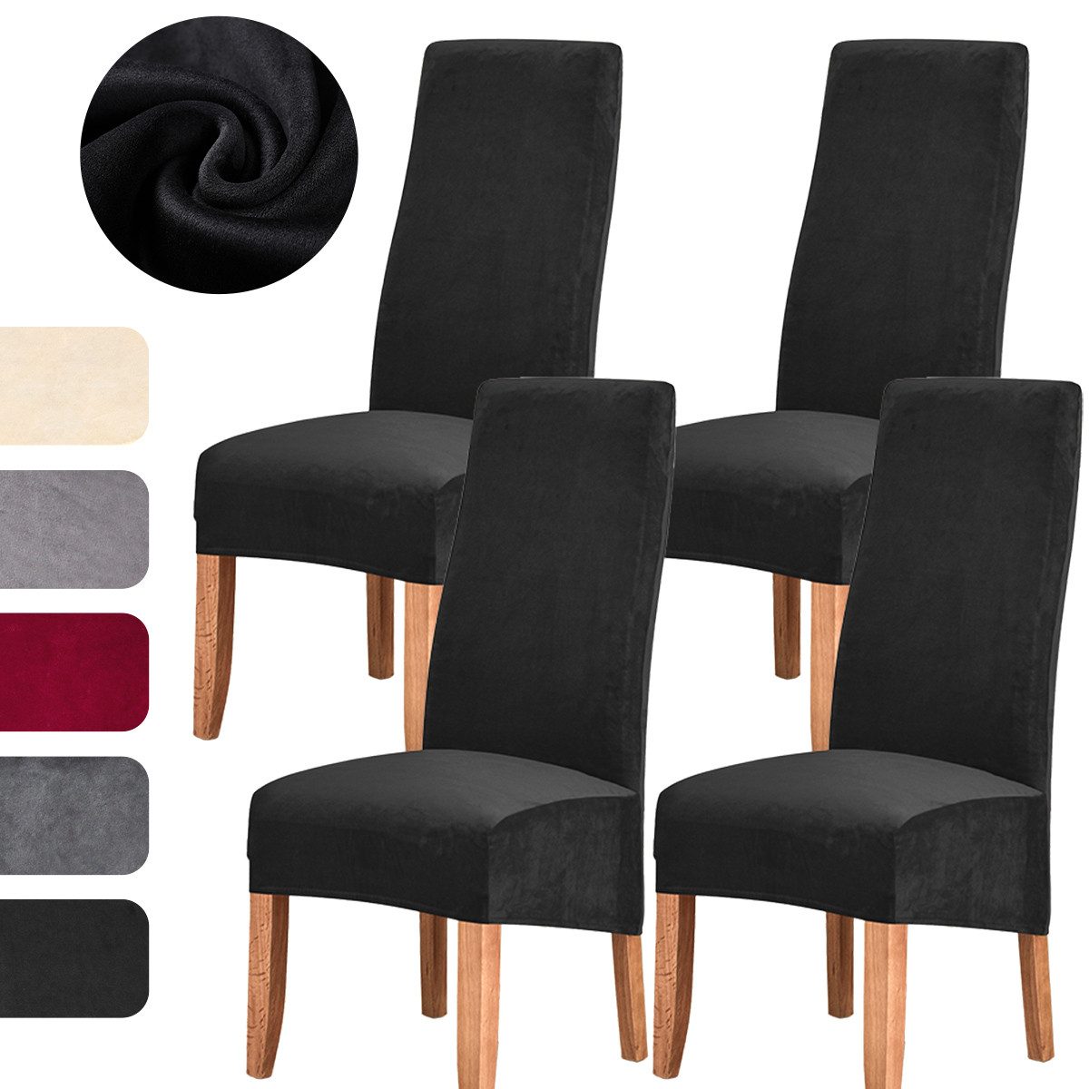 Simloveve Stuhlhusse Stuhlhussen Mirofaser Esszimmer Abnehmbare günstig online kaufen