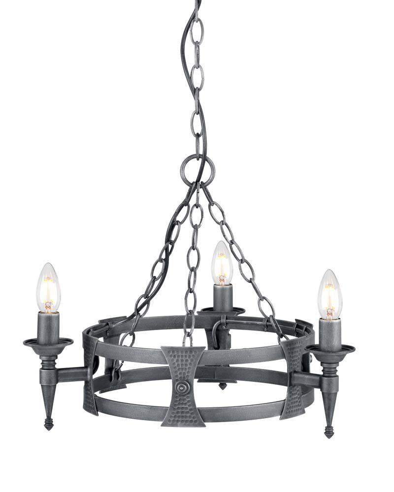 Elstead LIGHTING Kronleuchter, Leuchtmittel nicht inklusive, Kronleuchter Hängeleuchte D 52 cm Esszimmerleuchte Deckenlampe 3