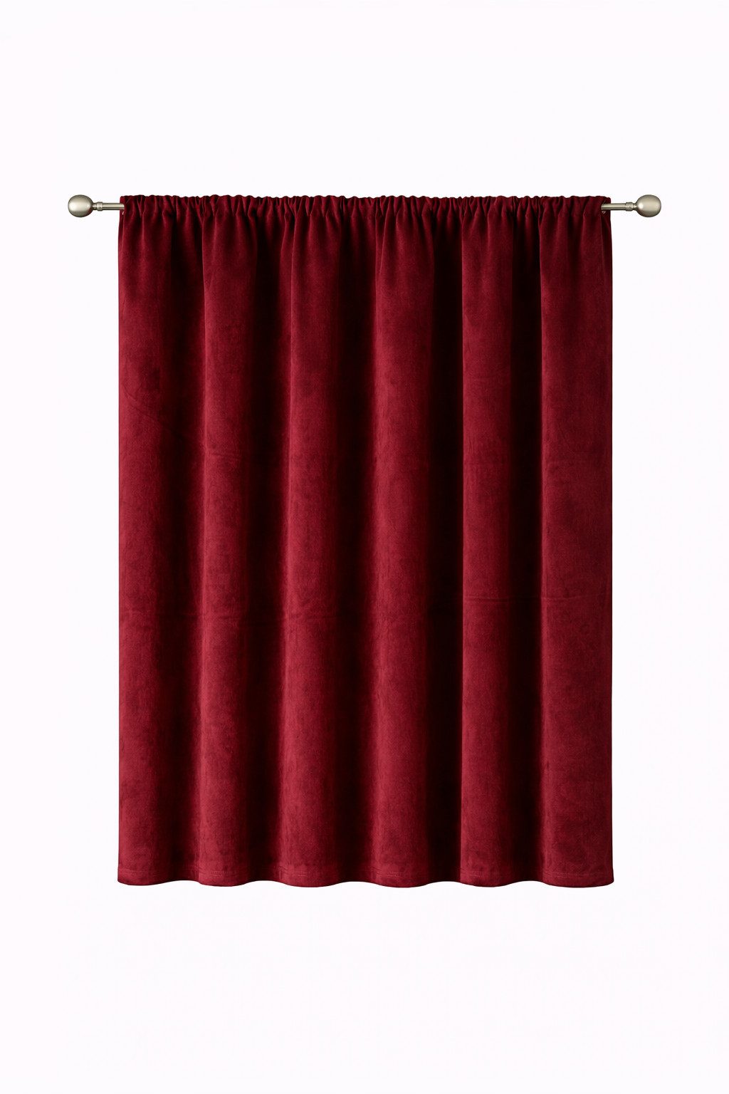 Stoffschmiede Gardine, Velour, Verdunkler, Kräuselband, verdunkelnd