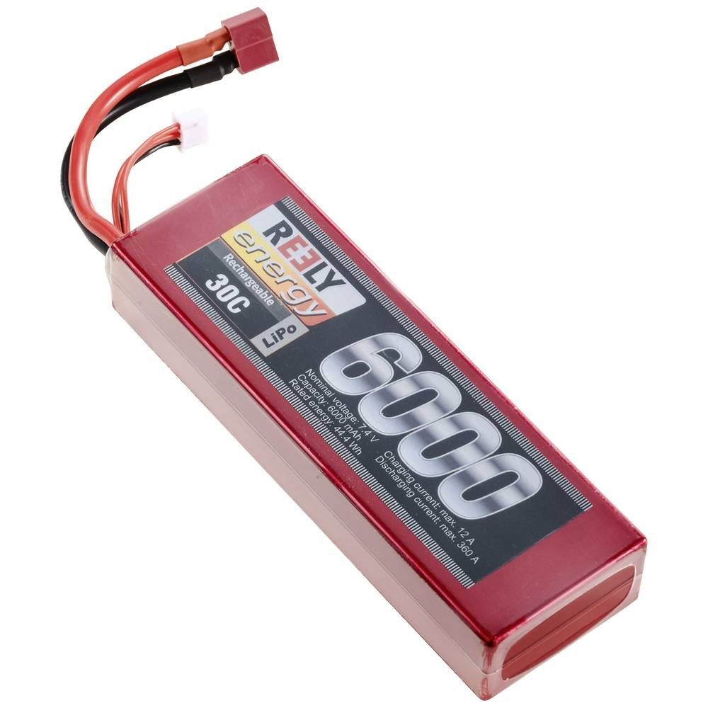 Reely Modellbau-Akkupack (LiPo) 7.4 V 6000 mAh Zellen-Zahl: 2 30 C Akku