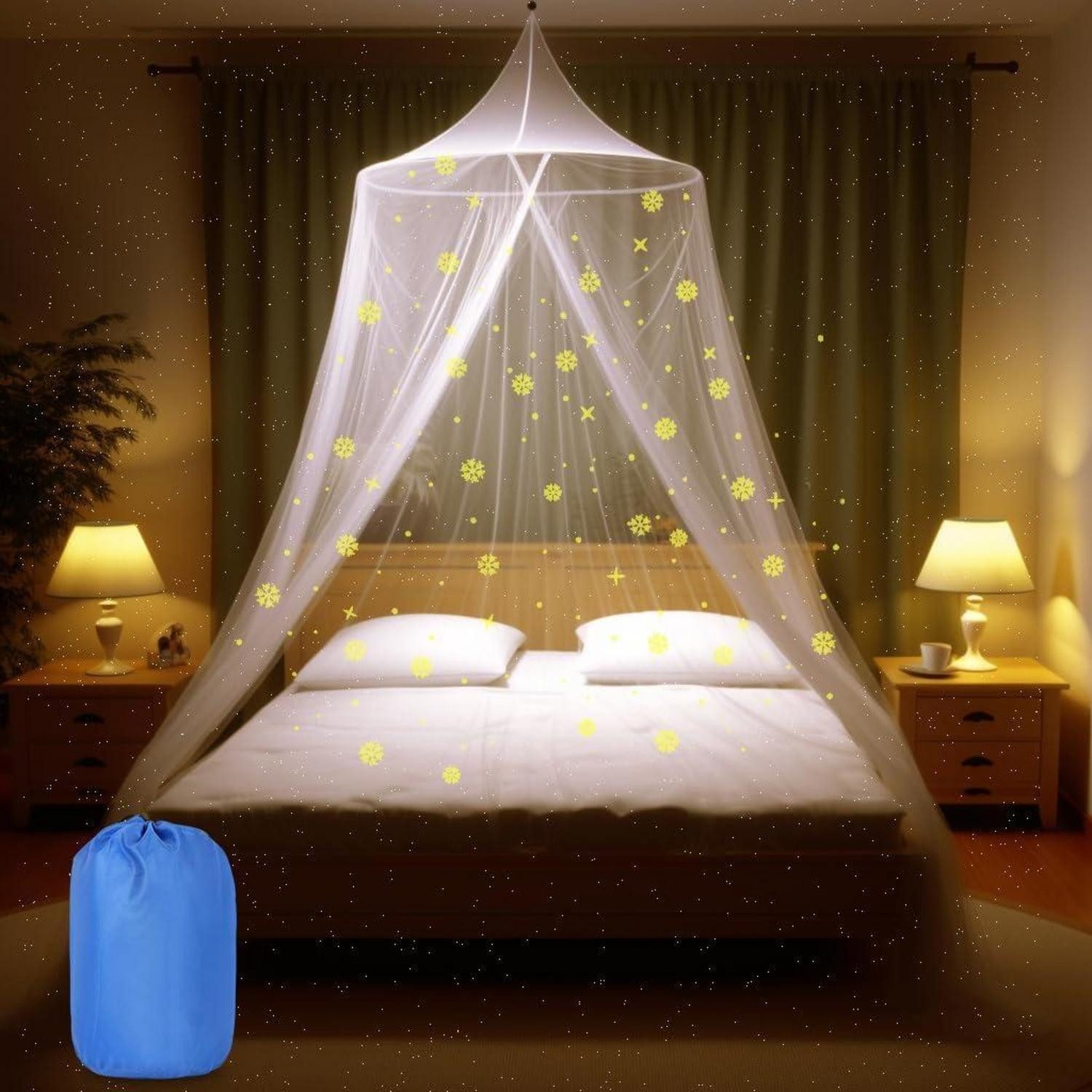 Moskitonetz Moskitonetz Betthimmel großes weißes Mädchen Schlafzimmer Deko Reise