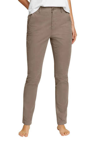 Eddie Bauer Chinohose Voyager Chino - Slim Leg - High Rise - Slightly Cury