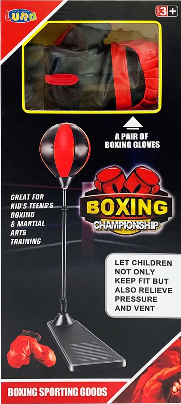 Pumpe höhenverstellbar Boxhandschuhen Punchingball Set Diakakis Kinder
