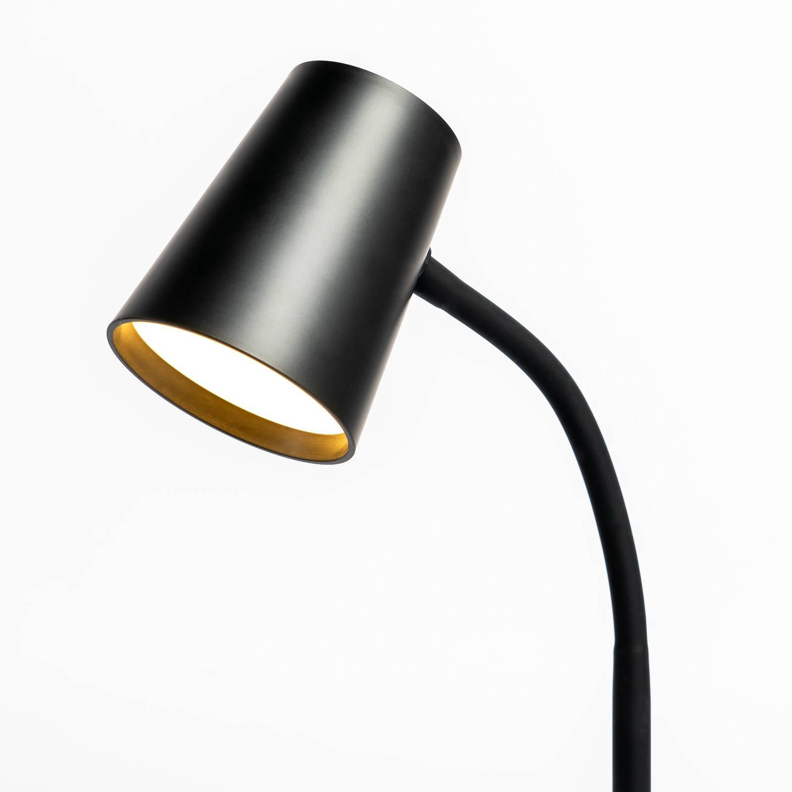 Lindby Schreibtischlampe Ailina, LED, Kunststoff Schwarz warmweiß IP20, 1 x 5 W LED, warmweiß – Bild 5 von 5