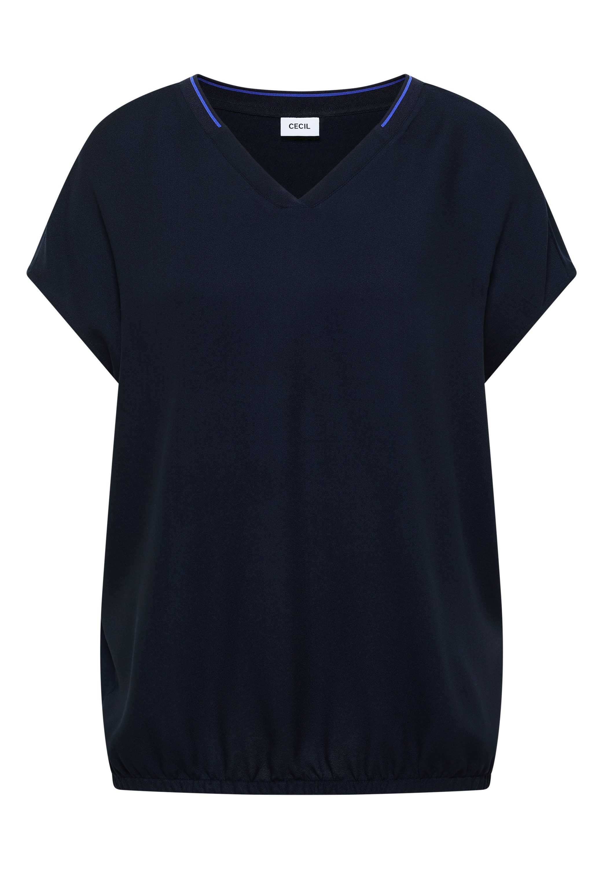 CECIL Kurzarmbluse Kurzarm Sommernshirt mit Strukturmix – Bild 5 von 5