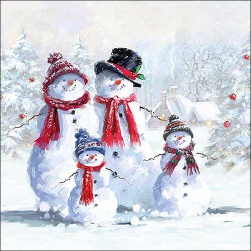 Ambiente Luxury Paper Products Papierserviette Party, Vogel, Tiere, Schnee, Weihnachten, Geburtstag, (20 St), Tischdeko, Winter, Decoupage, Serviettentechnik geeignet