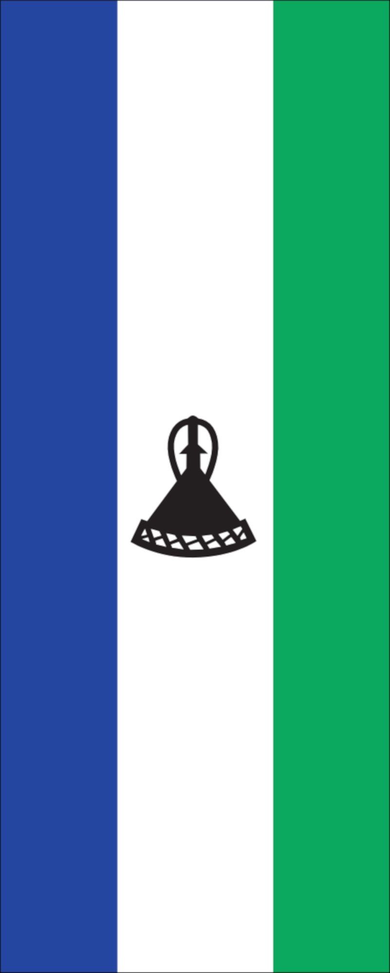 flaggenmeer Flagge Flagge Lesotho 110 g/m² Hochformat