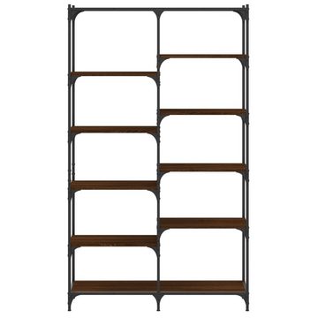 furnicato Bücherregal Eiche Braun 100x32x170 cm Holzwerkstoff und Eisen