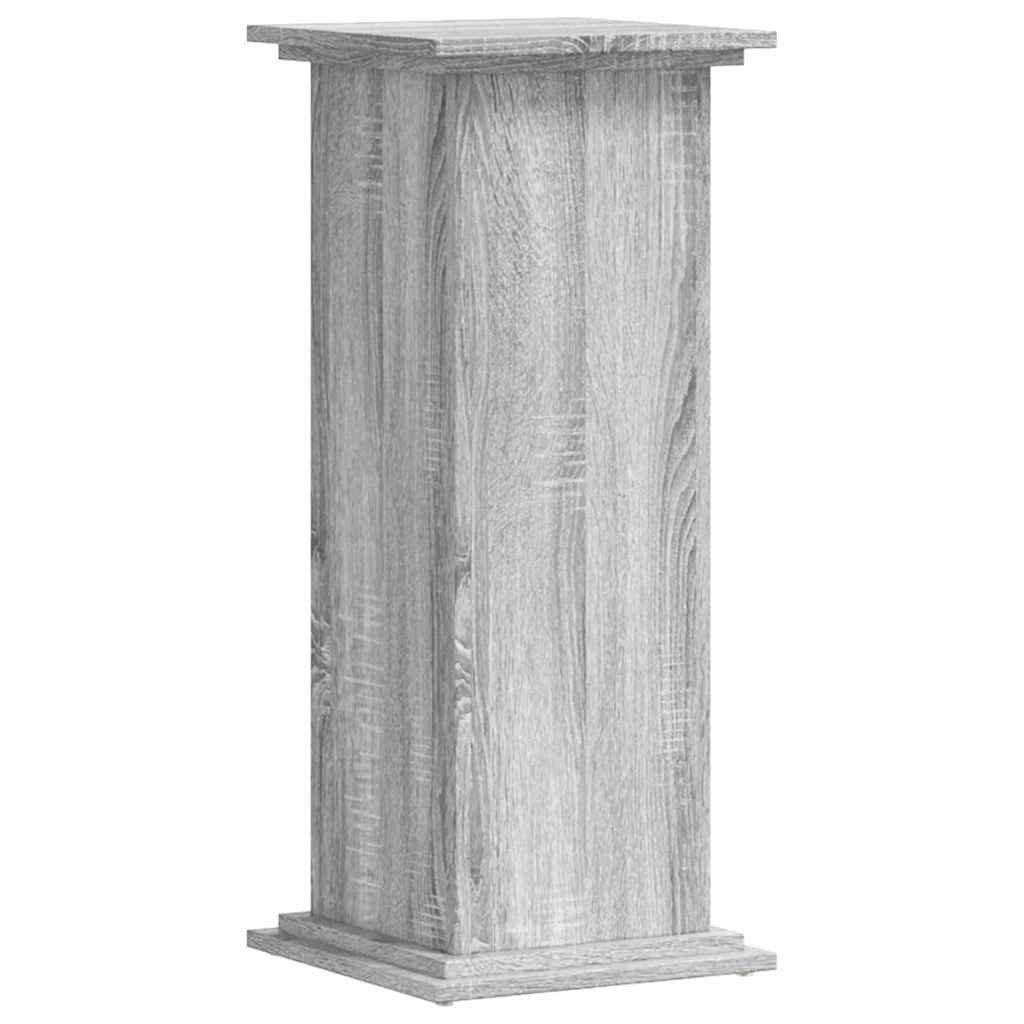 vidaXL Blumenständer Pflanzenständer Grau Sonoma 33x33x80 cm Holzwerkstoff (1 St)