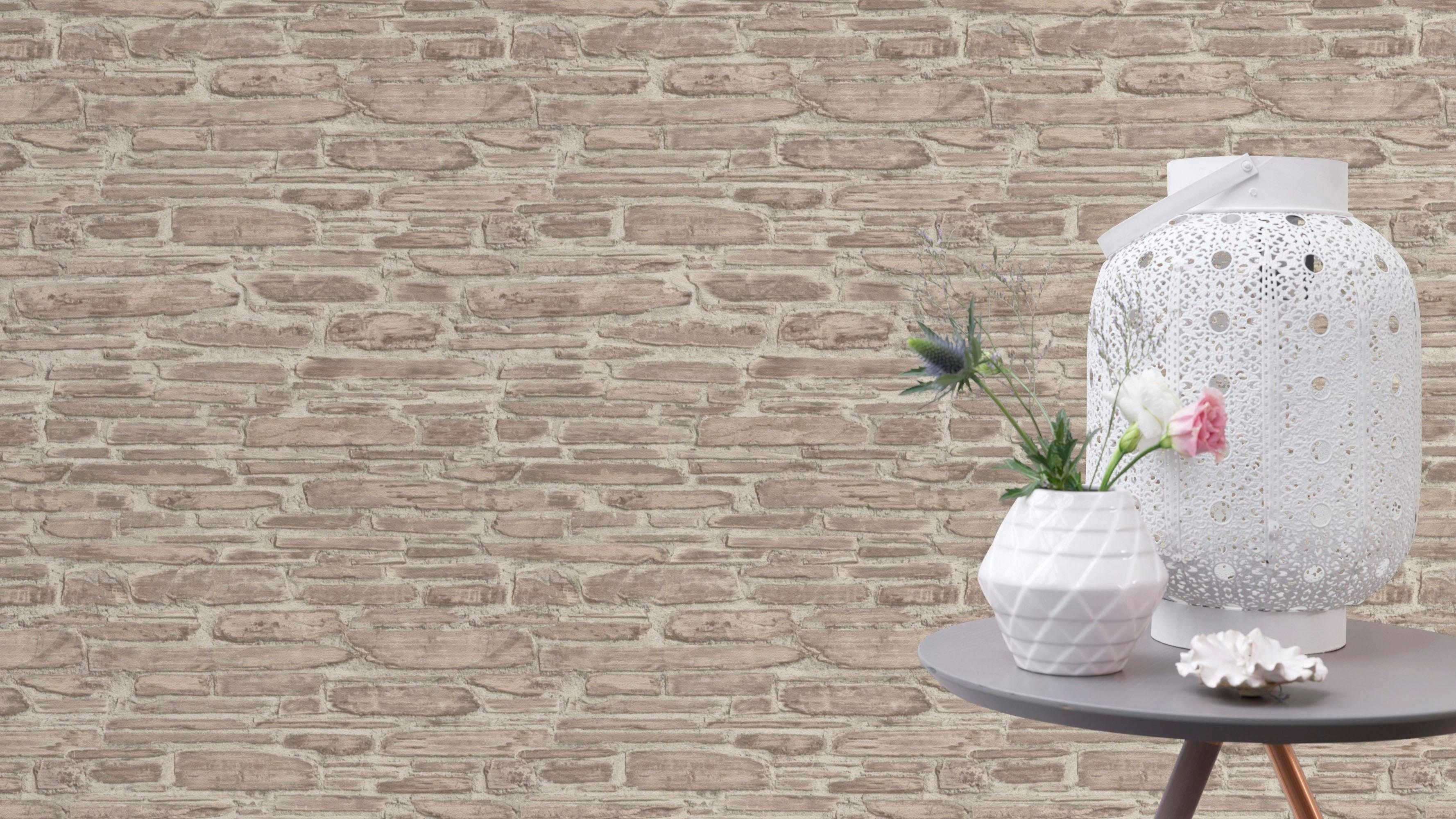 Rasch Vinyltapete #Tapetenwechsel, geprägt, Steinoptik, gemustert, (1 St) günstig online kaufen