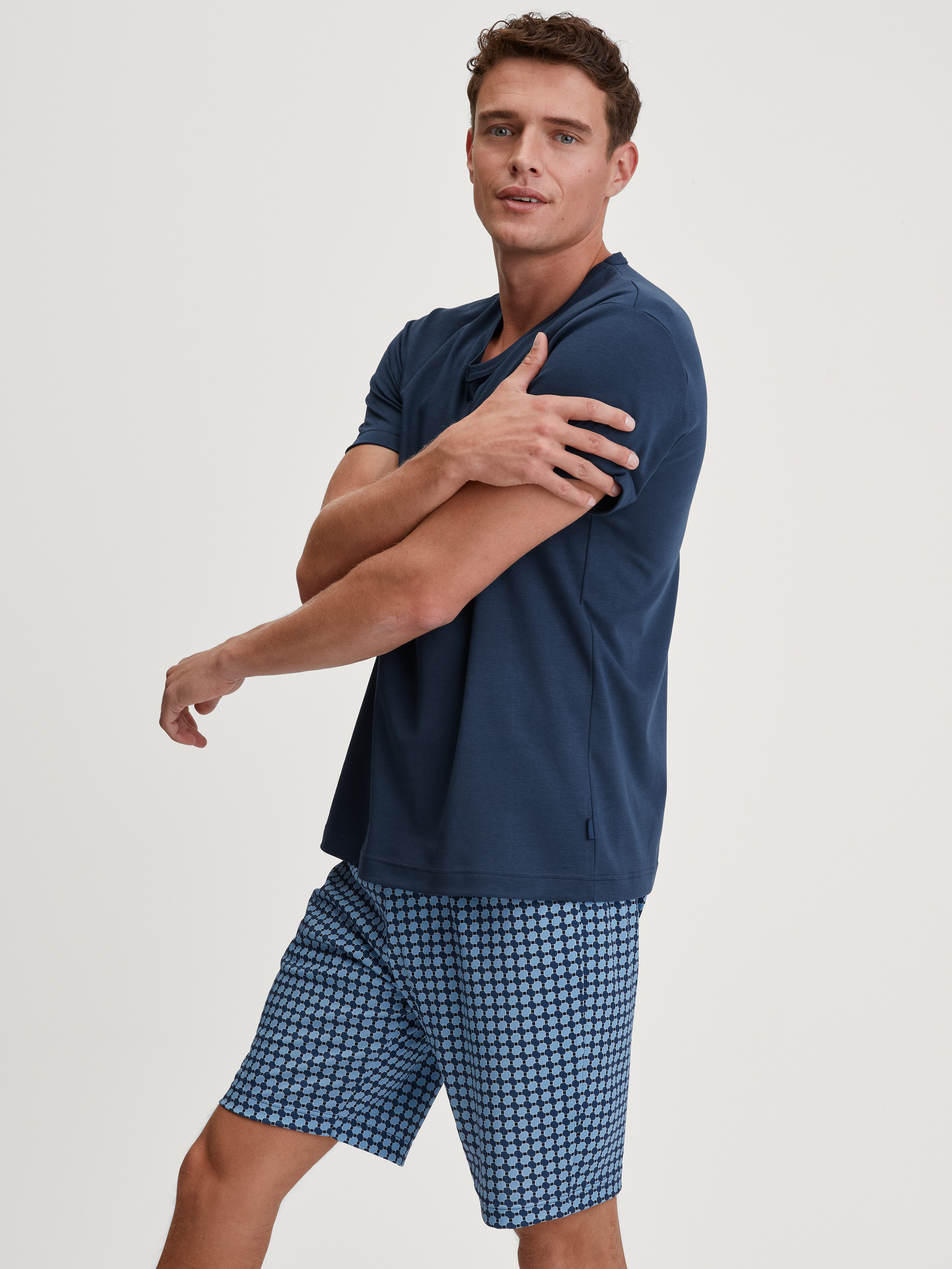 CALIDA Shorty Relax Streamline 1 (2 tlg) weich, Interlock-Qualität, kurze Ärmel