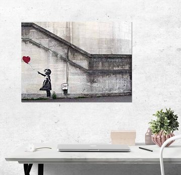 Close Up Poster Banksy Poster Hope Girl With Red Balloon 57,3 x 40,3 cm