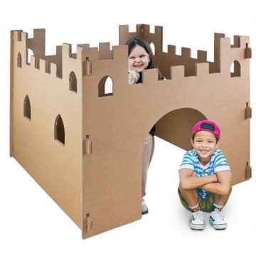 Kingpower Spielhaus Kinder Spielhaus Burg Pappe Pappburg Kartonburg Kartonhaus Spielburg