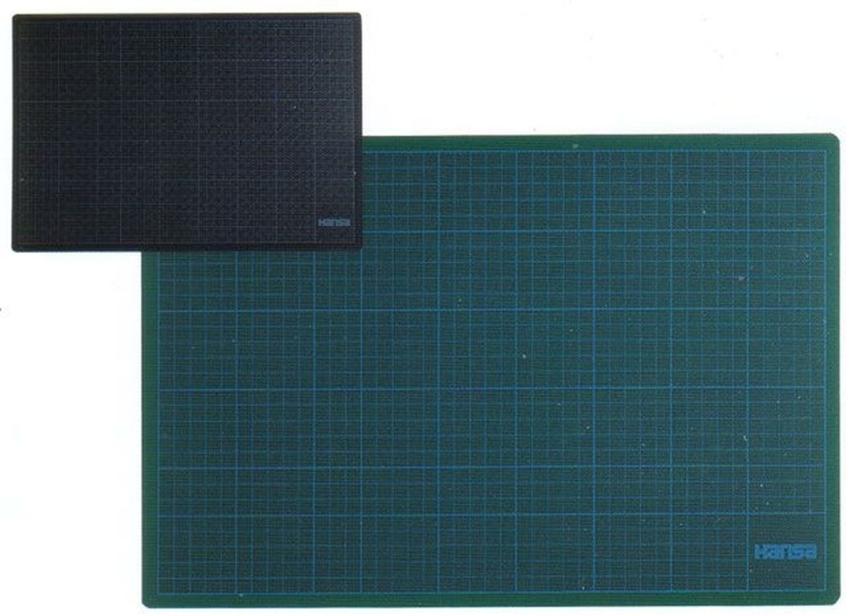 Hansa - World of Office Schreibtischunterlage Schneidunterlage Cut Mat 45x33cm grün/schwarz