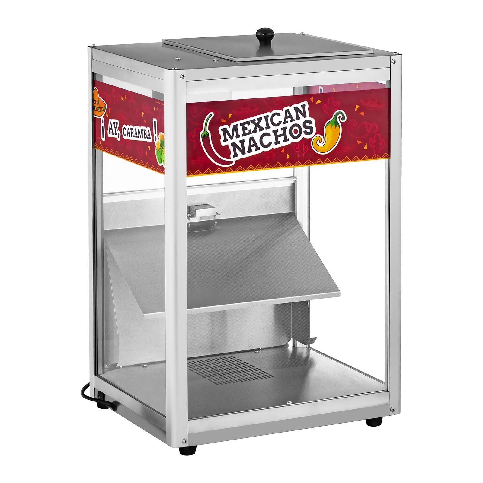 Royal Catering Speisenwärmer Nacho Wärmer 45 L Nacho-Station 65°C Wärmetheke Erdnüsse Schaufel