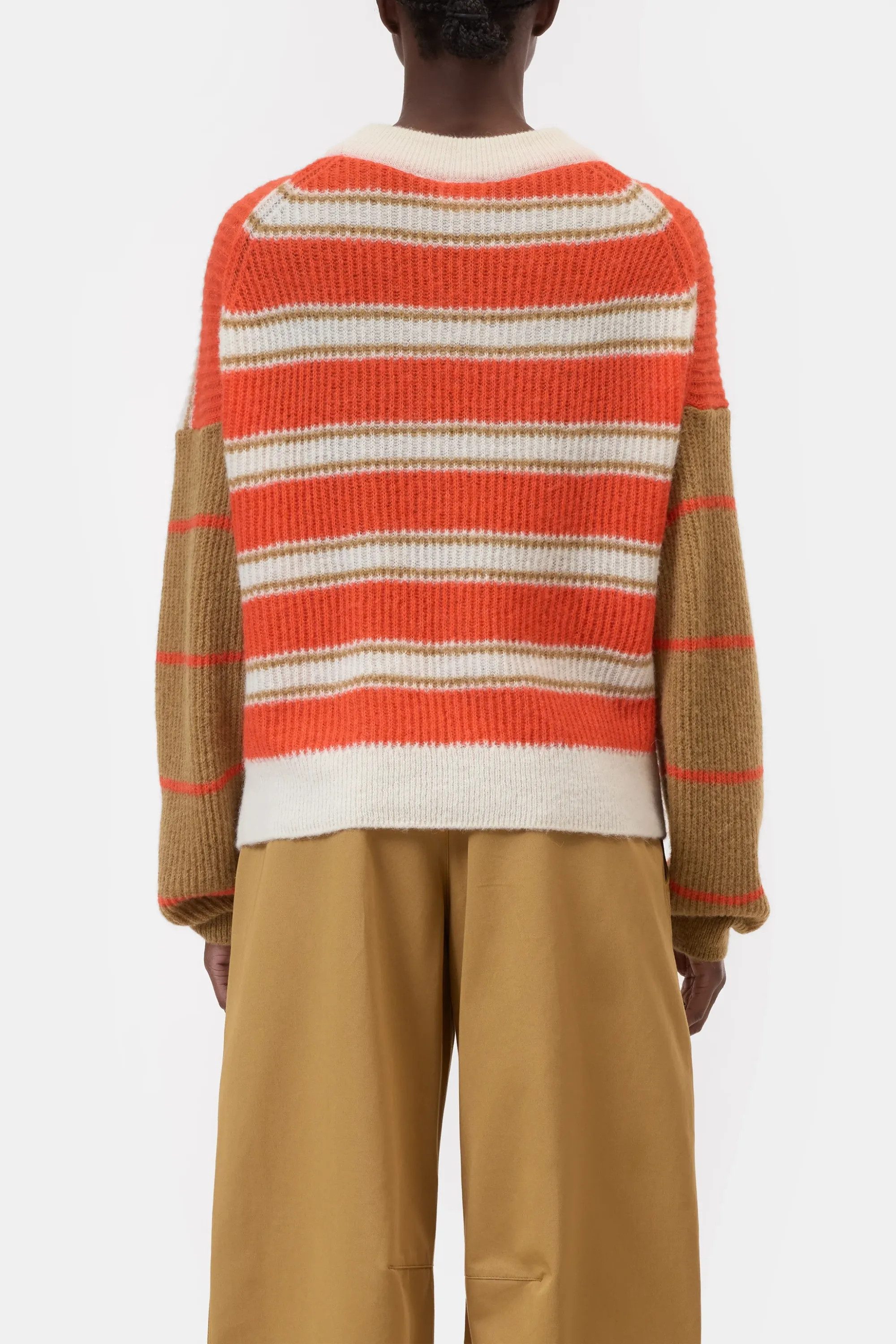 CLOSED Strickpullover Strickpullover mit Streifen - Regular Fit