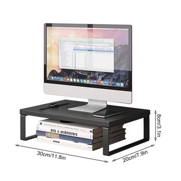 TWSOUL Monitorständer, Computer-Hochregal, Hochwertiges Metallmaterial Monitorständer, (Erhöhte Höhe um 16,5 cm)