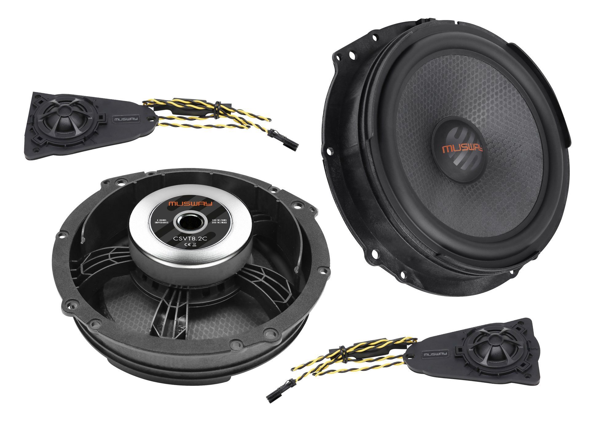 Musway Musway CSVT8.2C 20 CM (8) Lautsprecher System Volkswagen T5/T6 Vans Auto-Lautsprecher (100 W)