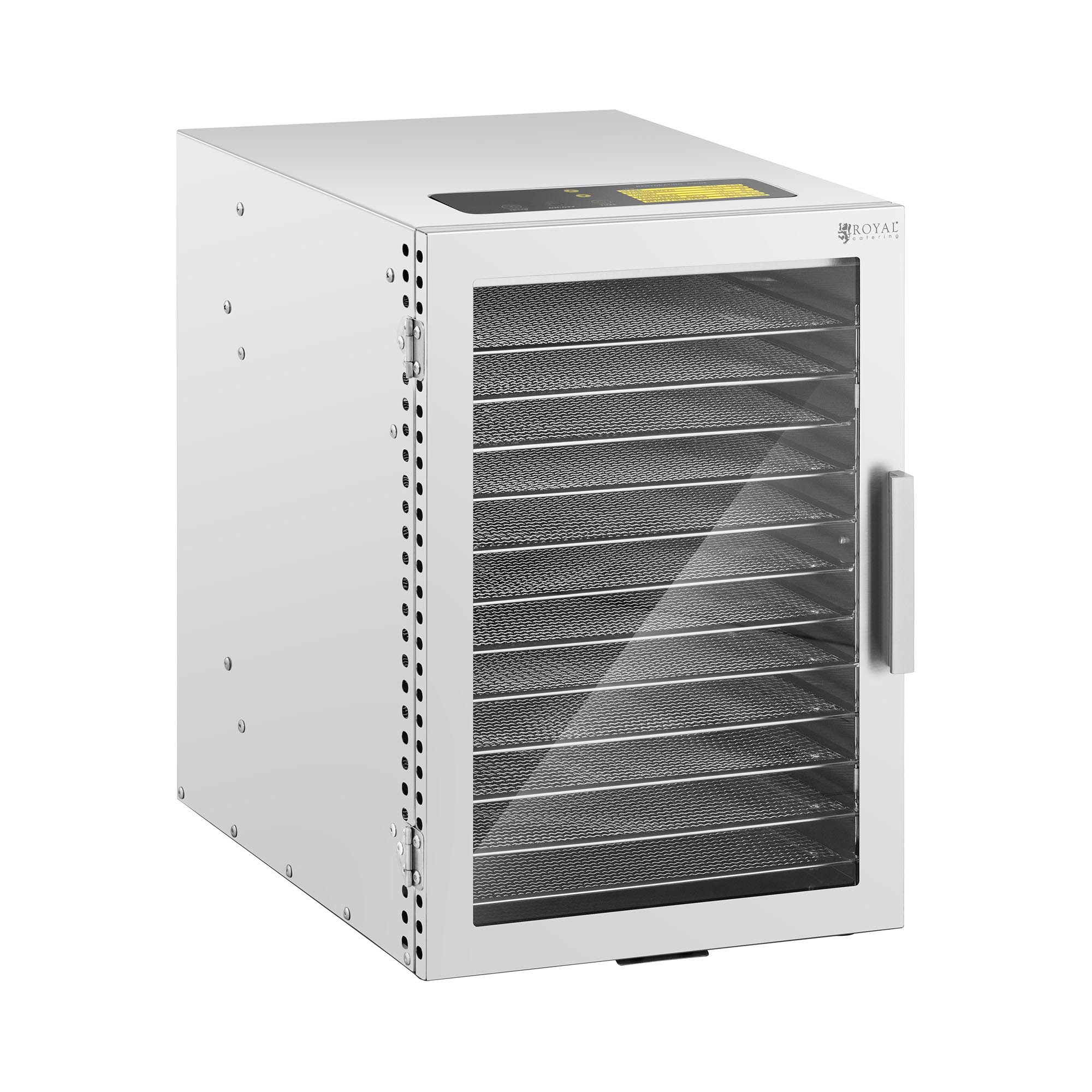 Royal Catering Dörrautomat Dörrgerät Obsttrockner Dörrapparat Dehydrator Obst 800 W 12 Etagen 800 W