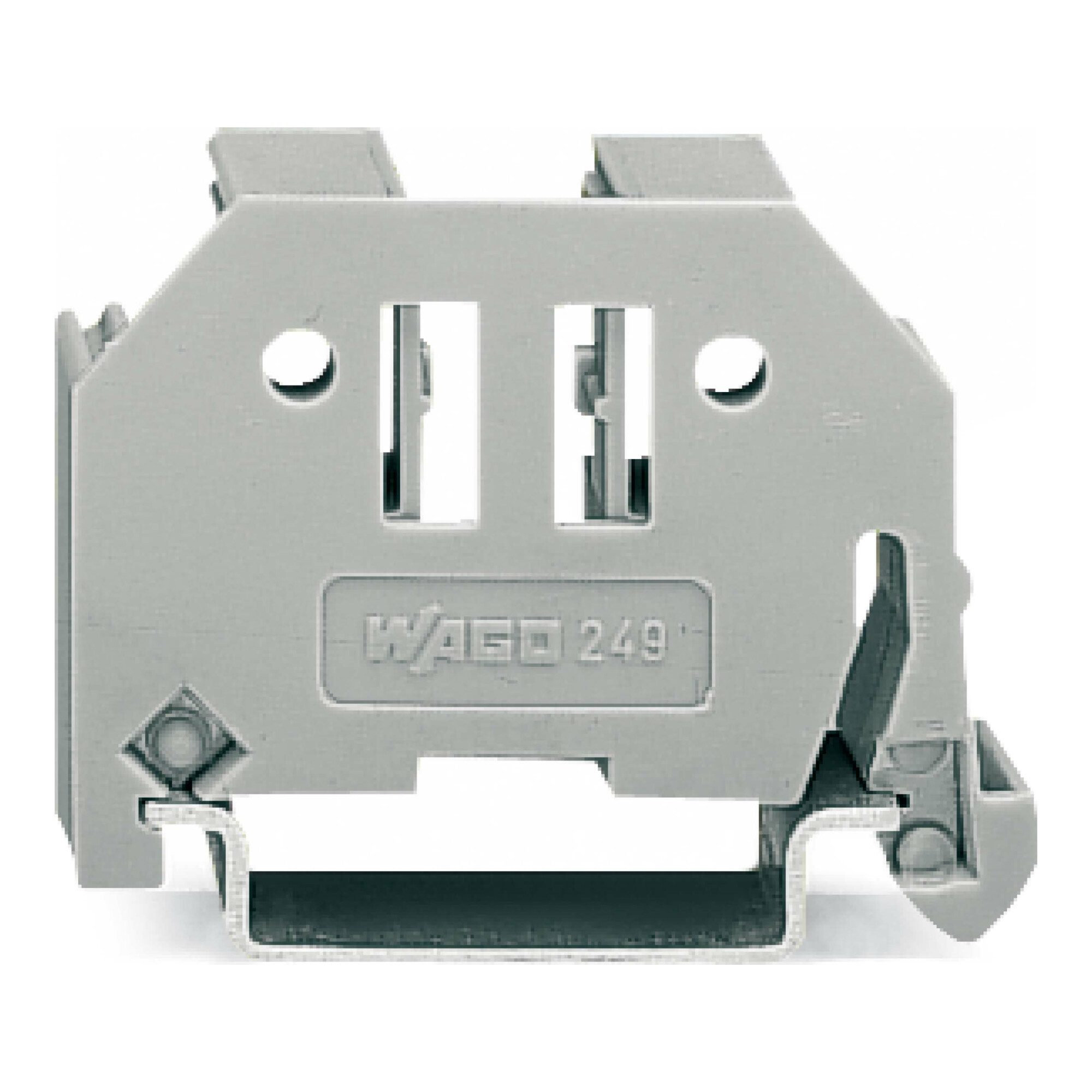 WAGO Stauchkopfnagel WAGO GmbH& Co. KG Endklammer 10mm breit grau 249-117