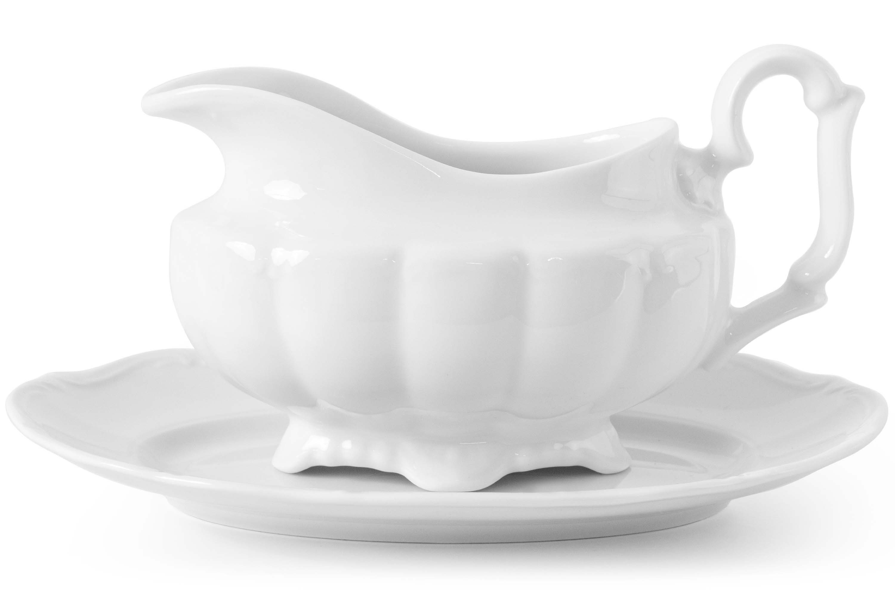 KONSIMO® Schüssel CHODZIEZ MARIA TERESA Sauciere mit Untertasse, Porzellan, Hochwertiges Premium-Porzellan, handgefertigt