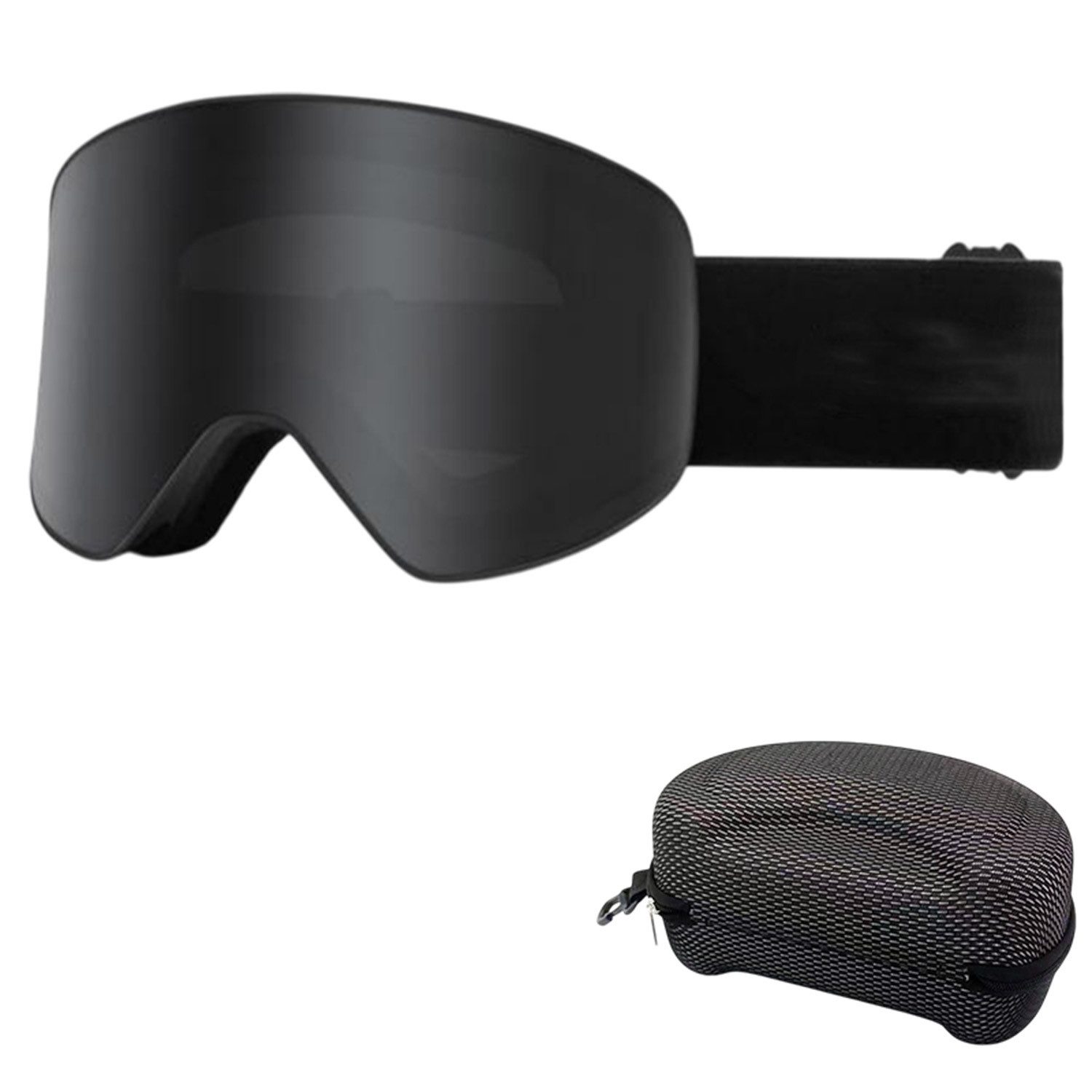 Refttenw Skibrille Unisex Skibrille UV-Schutz Schneebrille mit Anti-Fog-Beschichtung, Doppelscheibe Skibrille für brillenträger
