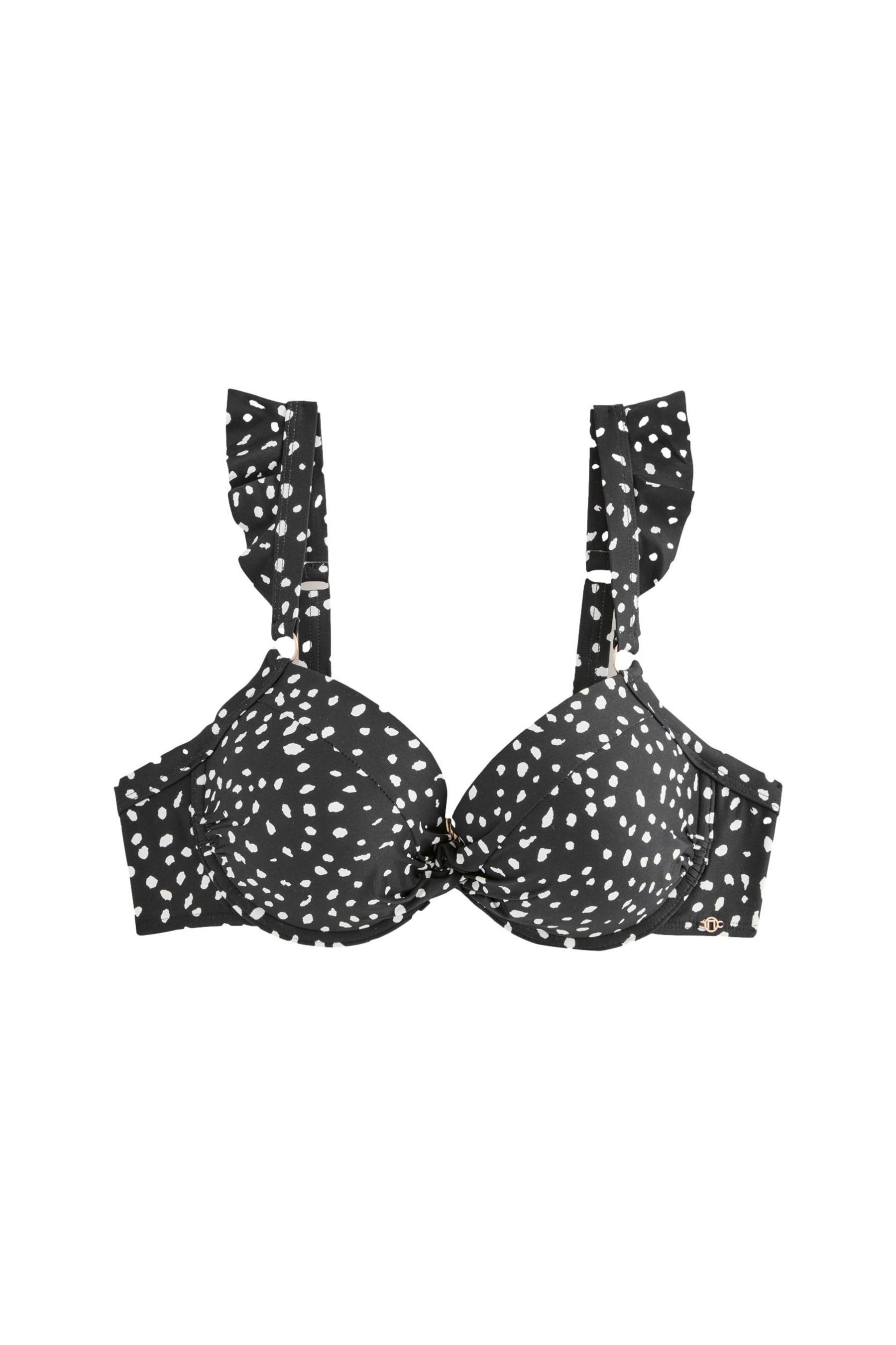Next Bügel-Bikini-Top Wattiertes Bügel-Bikinioberteil mit Rüschenträgern günstig online kaufen
