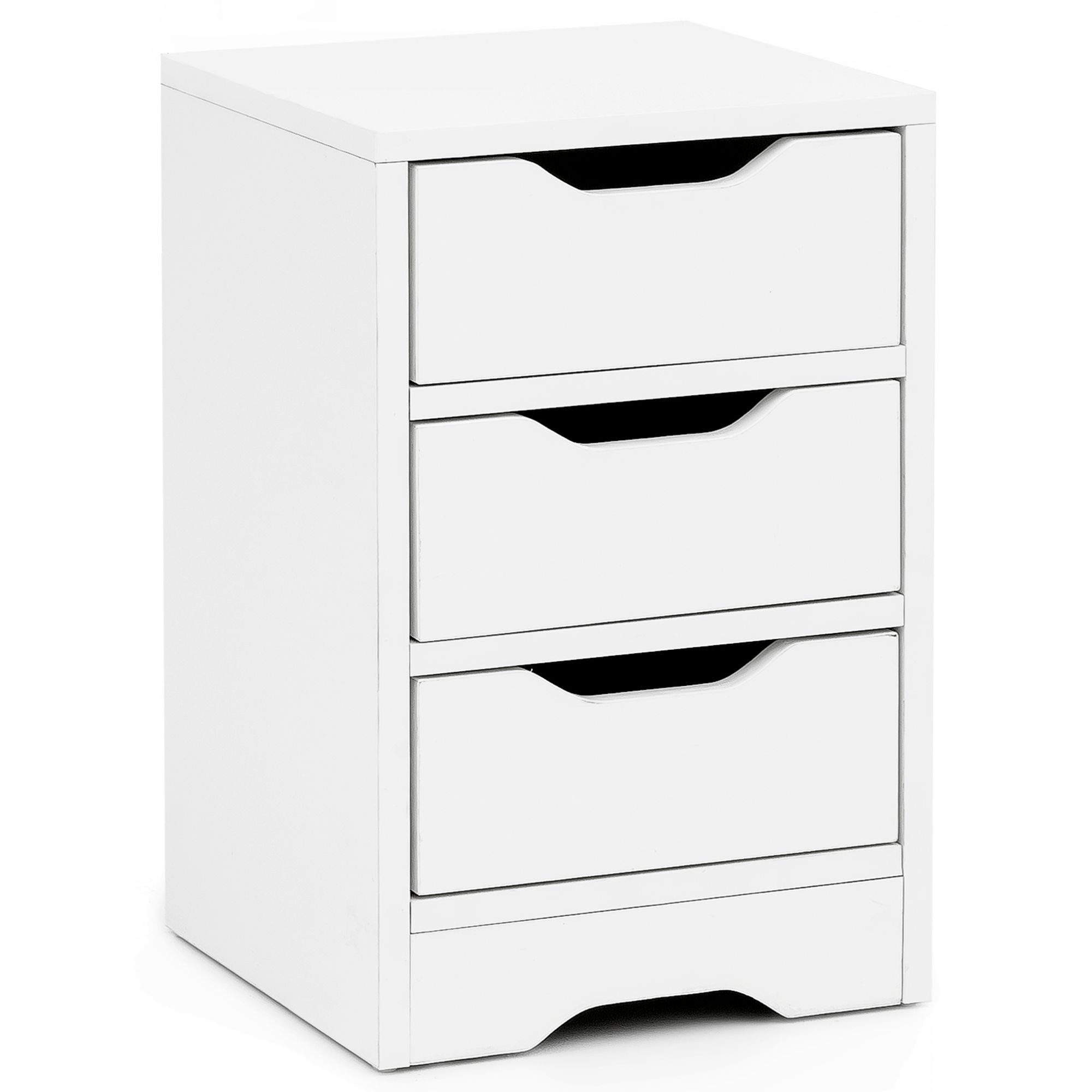 FINEBUY Nachtschrank SuVa13513_1 (31x49x31 cm, Weiß günstig online kaufen