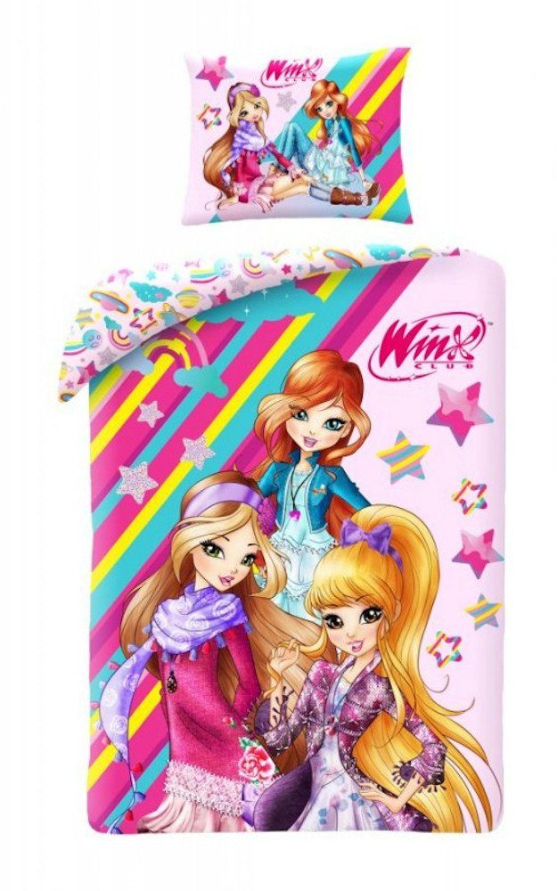 Winx Club Kinderbettwäsche Winx Club Bettwäsche mit Tasche 140 x 200 cm