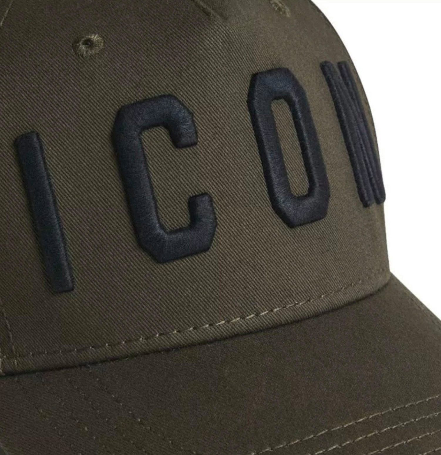 Dsquared2 Baseball Cap Icon Kappe Basebalkappe Trucker Mütze Verstellbarer Riemen, dezente Destroyed-Effekte, Gebogener Schirm