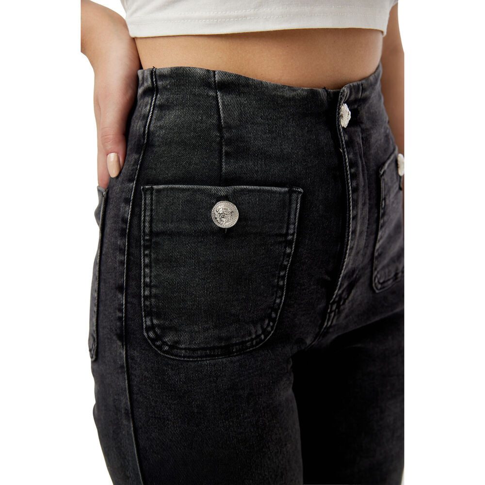 Ital-Design Weite Jeans Moderne Damen Jeans mit lockerer Passform und Tasch günstig online kaufen
