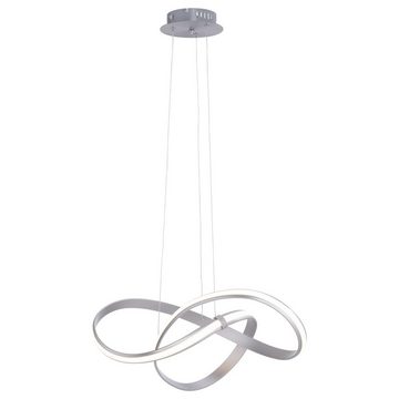Paul Neuhaus LED Pendelleuchte LED Pendelleuchte Melinda in Silber, geschwungen 600 mm, keine Angabe, Leuchtmittel enthalten: Ja, fest verbaut, LED, warmweiss, Hängeleuchte, Pendellampe, Pendelleuchte