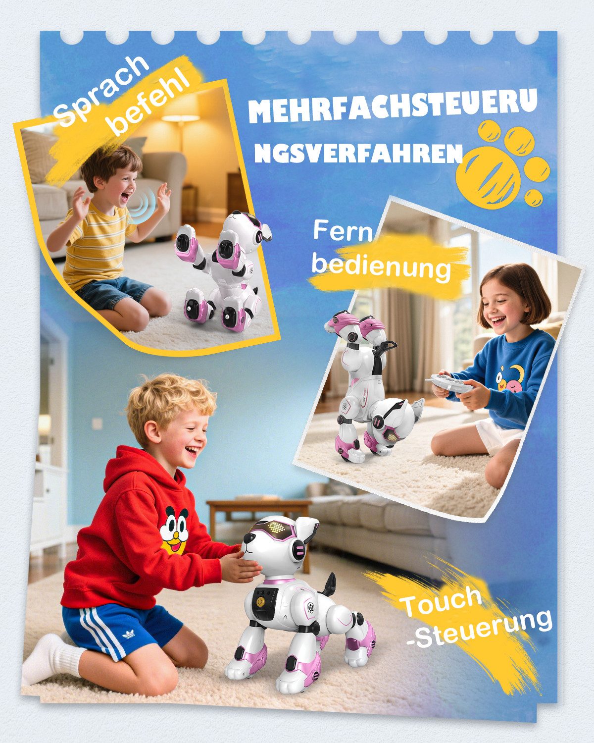 Fanttik RC-Roboter Roboter Hund Kinder Puzzle Spielzeug Festival Geschenk ( günstig online kaufen