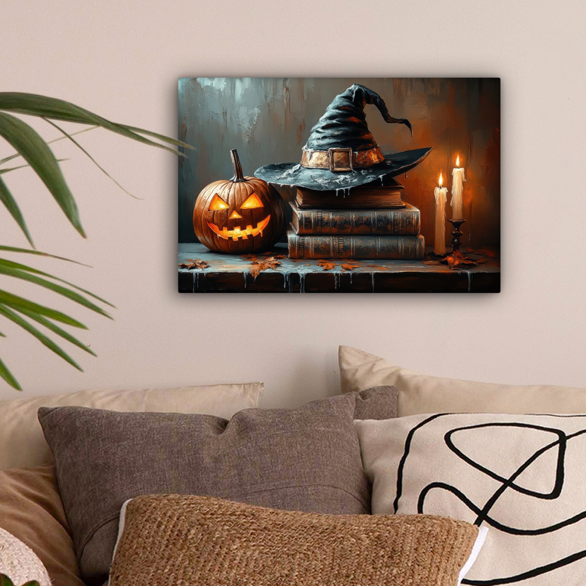 OneMillionCanvasses® Leinwandbild Halloween - Stillleben - günstig online kaufen